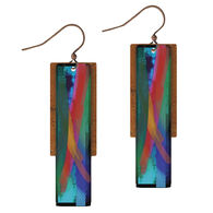 Illustrated Lights Women's DC Designs Double Rectangle Earring