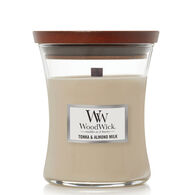 Yankee Candle WoodWick Medium Hourglass Candle - Tonka & Almond Milk