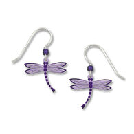 Left Hand Studios Sienna Sky and Adajio Jewelry Women's Filigree Lavender Dragonfly Earring