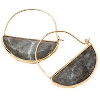 Scout Curated Wears Women's Stone Prism Hoop - Labradorite/Gold