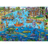 Cobble Hill Jigsaw Puzzle - Doodle Town: Gone Fishing