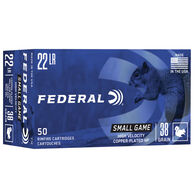 Federal Small Game 22 LR 38 Grain JHP Ammo (50)