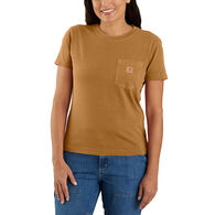 Carhartt Women's Re-Engineered Relaxed Fit Midweight Garment Dye Pocket Short-Sleeve T-Shirt