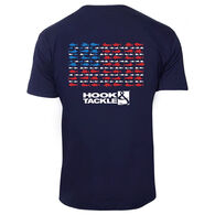 Hook & Tackle Men's American Fish Flag Short-Sleeve Shirt