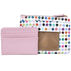 Buxton Womens Colorful Polka Dot Vegan Leather Large ID Coin Case