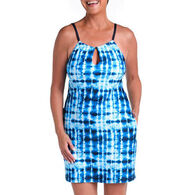 Maxine Swim Group Women's 24th & Ocean Sea's The Dye High Neck Shift Dress Cover Up