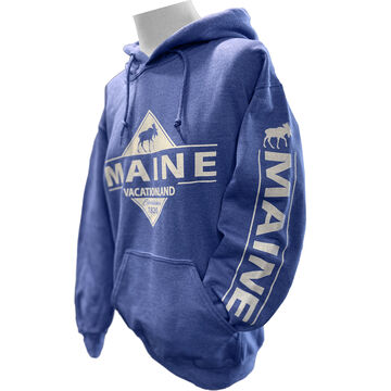 Artforms Womens Vacationland Maine Moose Long-Sleeve Sweatshirt