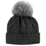 Mitchies Matching Women's Knit Hat With Pom
