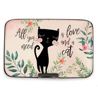 Fig Design Women's Monarque Cat Love RFID Armored Wallet