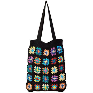 Anju Womens Laya Crochet Tote Bag