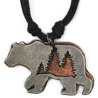 Anju Jewelry Women's Big Bear and The Forest Necklace