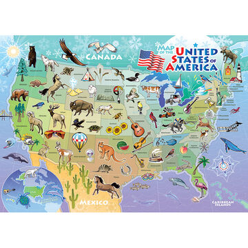 Cobble Hill Tray Puzzle - USA Map