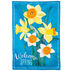 Evergreen Spring Daffodils Applique Garden Flag