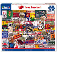 White Mountain Jigsaw Puzzle - I Love Baseball