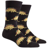 Sock It To Me Men's Tacosaurus Crew Sock