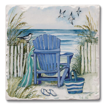 Thirstystone By The Sea Chairs Coaster Set