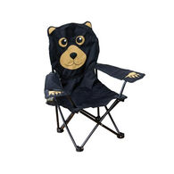 Wilcor Children's Born To Explore Camp-Series Black Bear Chair