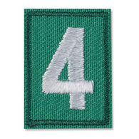 Girl Scouts Official Junior, Cadette, Senior and Ambassador Iron-On Troop Numeral
