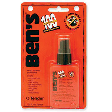 Bens 100 Max DEET Tick & Insect Repellent Spray - 1.25 or 3.4 oz.