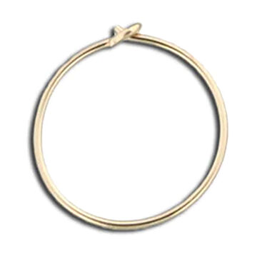 Mark Steel Jewelry Womens 13mm Gold Thin Wire Hoop Earring