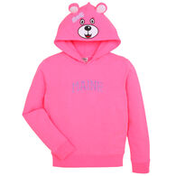 Wild Child Hoodies Girl's Pink Bear Hoodie