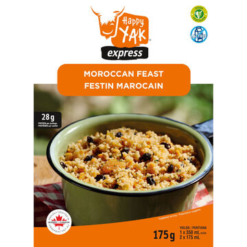 Happy Yak Vegan Lactose-Free Moroccan Feast - 2 Servings