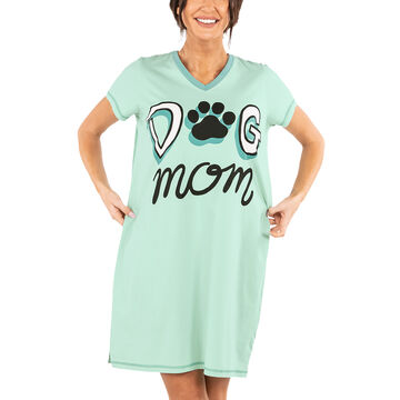 Lazy One Womens Dog Mom V-Neck Nightshirt