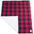 Woolly Red & Black Check Reversible Blanket