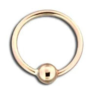 Mark Steel Jewelry Women's 10mm Gold Ball Hoop Earring