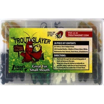 Lelands Lures Trout Slayer 28-Piece Soft Bait Kit
