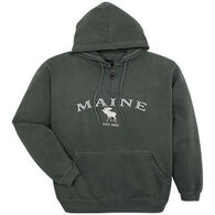 Austins Men's Maine Moose Hooded Sweatshirt
