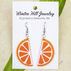 Winter Hill Jewelry Womens Orange Slice Dangle Earring