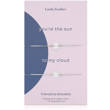 Lucky Feather Womens Sun to My Cloud Friendship Bracelet