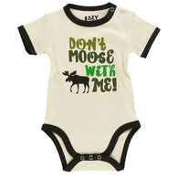 Lazy One Infant Boy's Don't Moose With Me Creeper Onsie