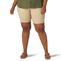 Lee Jeans Women's Plus Size 9" Regular Fit Chino Bermuda Short