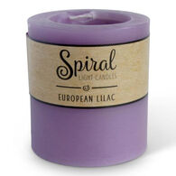 Spiral Light Small Candle - European Lilac