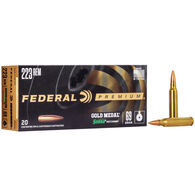 Federal Premium Gold Medal 223 Remington 69 Grain Sierra MatchKing BTHP Ammo (20)