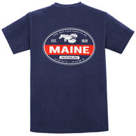 Austins Men's Maine Lobstah Red Stripe Short-Sleeve T-Shirt