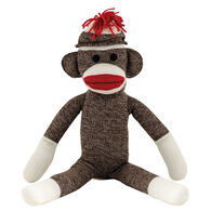 Schylling Sock Monkey 20" Stuffed Toy