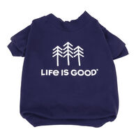 Life is Good Trees Dog T-Shirt