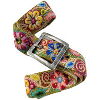 Tey-Art Women's Flora Embroidered Belt