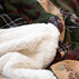 Carstens Inc. Tree Plaid Plush Sherpa Fleece Throw Blanket
