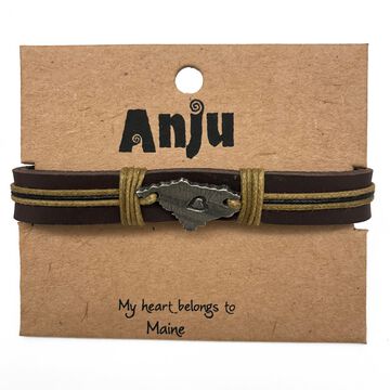 Anju Jewelry Womens Maine Leather Bracelet