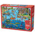 Cobble Hill Jigsaw Puzzle - Doodle Town: Gone Fishing
