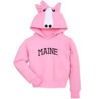 Wild Child Hoodies Girl's Pink Horse Sweatshirt