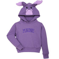 Wild Child Hoodies Girl's Purple Moose Sweatshirt